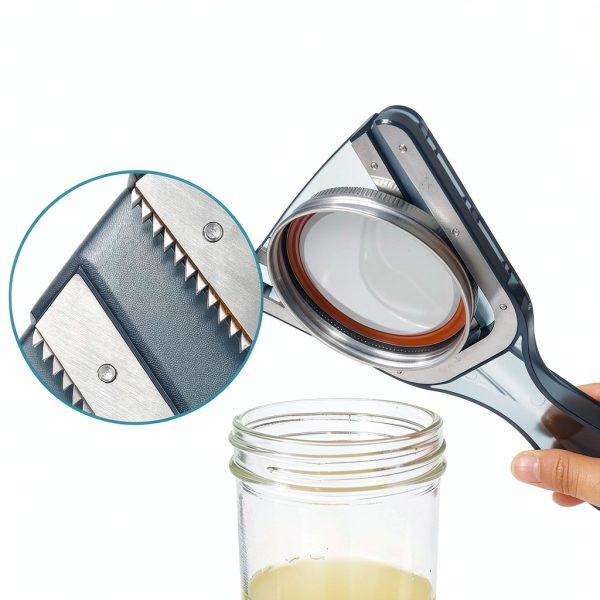 Cowbright Jar Opener Ergonomic Lever Design Stainless Steel-3
