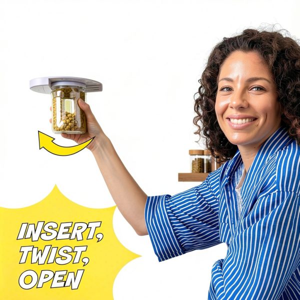 Jar Opener Under Cabinet Houseify Stainless Steel Easy Grip-3