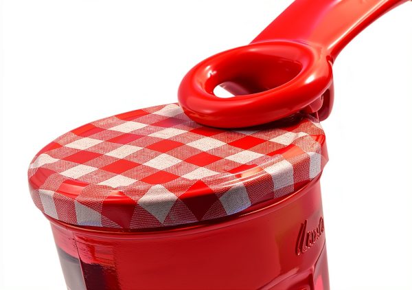 HIC Kitchen Jar Opener Red Plastic Easy Grip Design-4