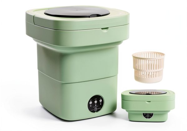 AMZNR Portable Washing Machine Green Compact Touch Control-0