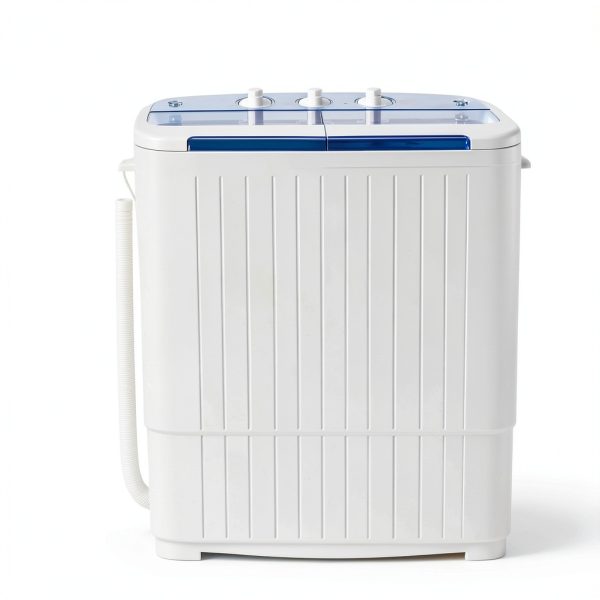 Superday Portable Washing Machine Twin Tub Compact Blue-1