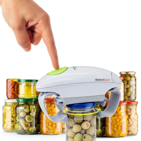EMSON Robo Twist Jar Opener Automatic Plastic White-1