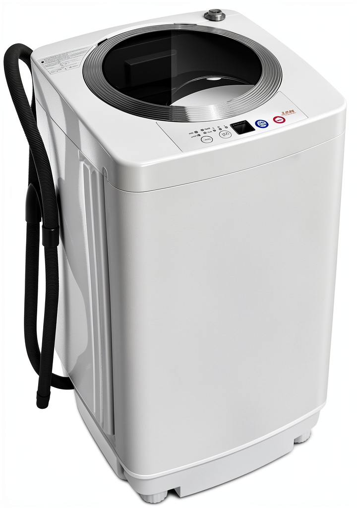 Giantex portable washing machine showing control panel and white exterior