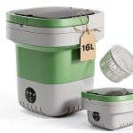 Aidenseph Portable Washing Machine 16L Green Foldable Design-0