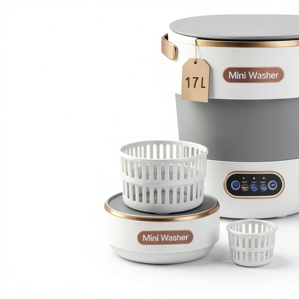 Prince Distribution Portable Washing Machine Grey GPWM1-5