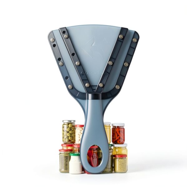 Cowbright Jar Opener Ergonomic Lever Design Stainless Steel-6