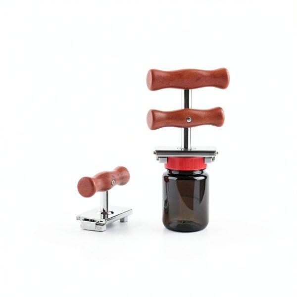 Amadething Jar Opener Stainless Steel Wood Handle Adjustable-4