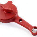 Kuhn Rikon 5-in-1 Jar Opener Red Plastic Manual Kitchen Tool-0