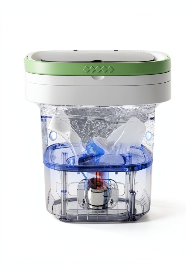 Aidenseph Portable Washing Machine 16L Green Foldable Design-4