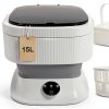 KUANYEYE Portable Washing Machine Foldable 15L Capacity-0