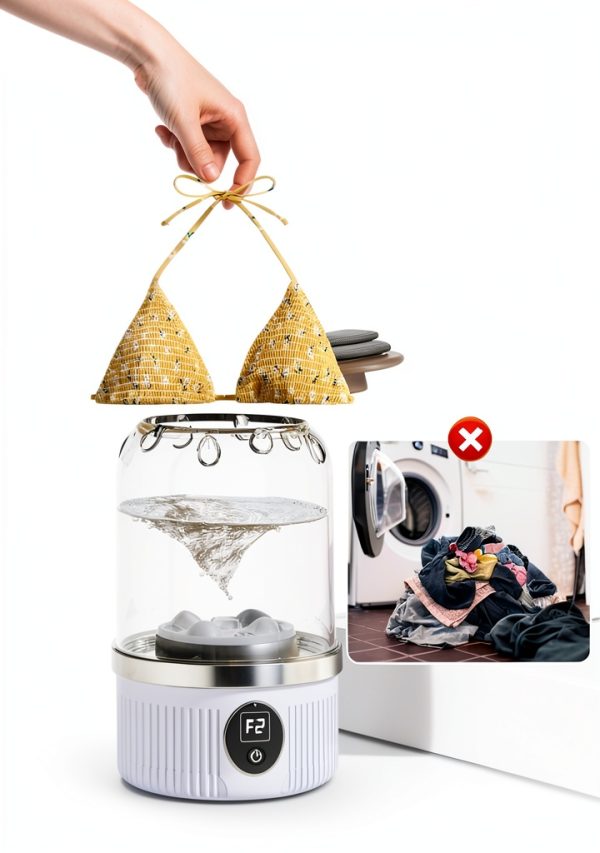 Hygite Mini Washing Machine Portable High Efficiency White-2