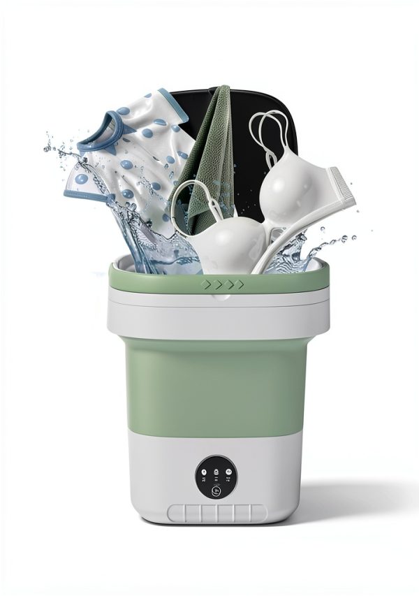 Aidenseph Portable Washing Machine 16L Green Foldable Design-2