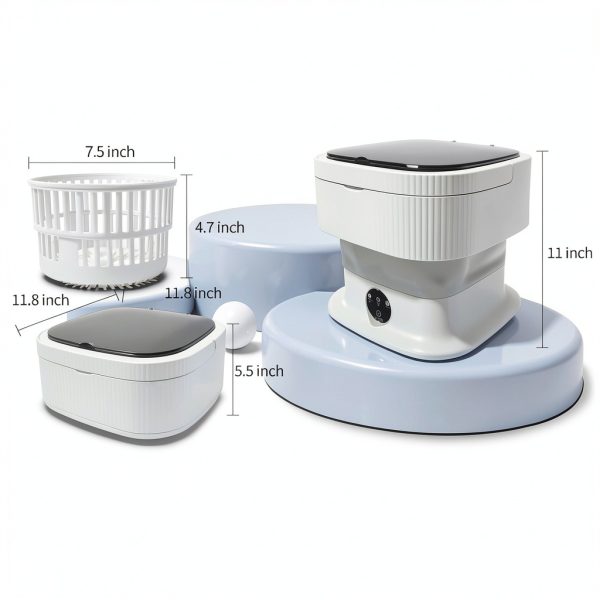 KUANYEYE Portable Washing Machine Foldable 15L Capacity-5