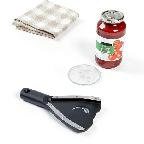 OXO Jar Opener Stainless Steel Black Manual Kitchen Tool-4