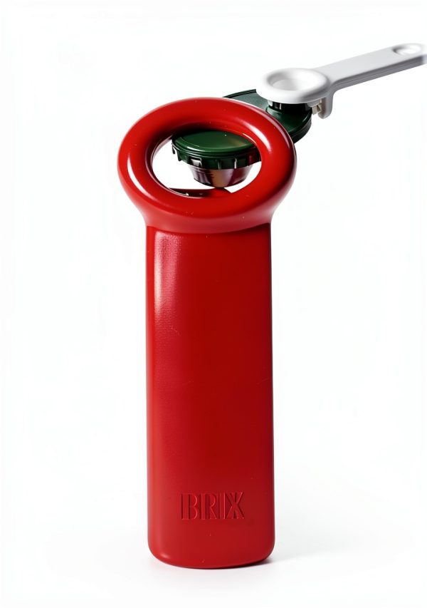 HIC Kitchen Jar Opener Red Plastic Easy Grip Design-5