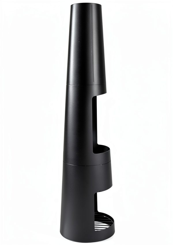 Sunnydaze Decor Black Steel Chiminea for Small Spaces-5
