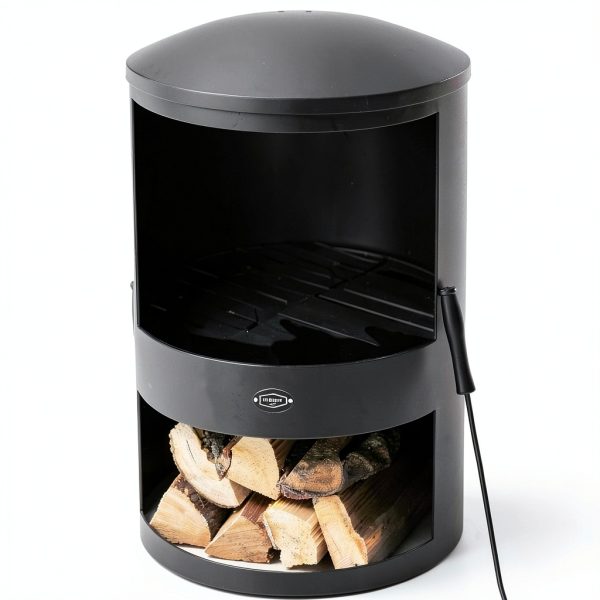 Harrier Modern Powder Coated Round Chiminea-3