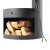 Harrier Modern Powder Coated Round Chiminea-2