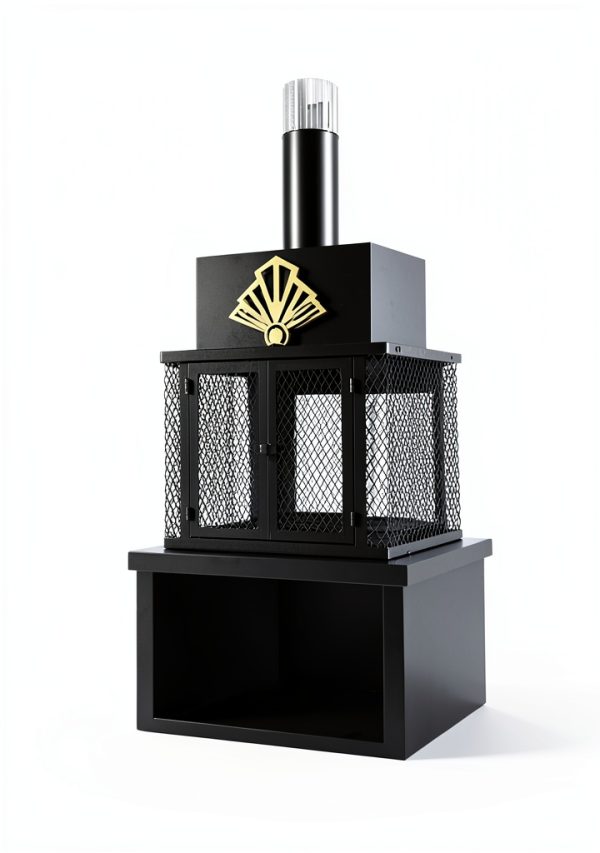 PikEtu Art Deco Fuel Powered Chiminea-7
