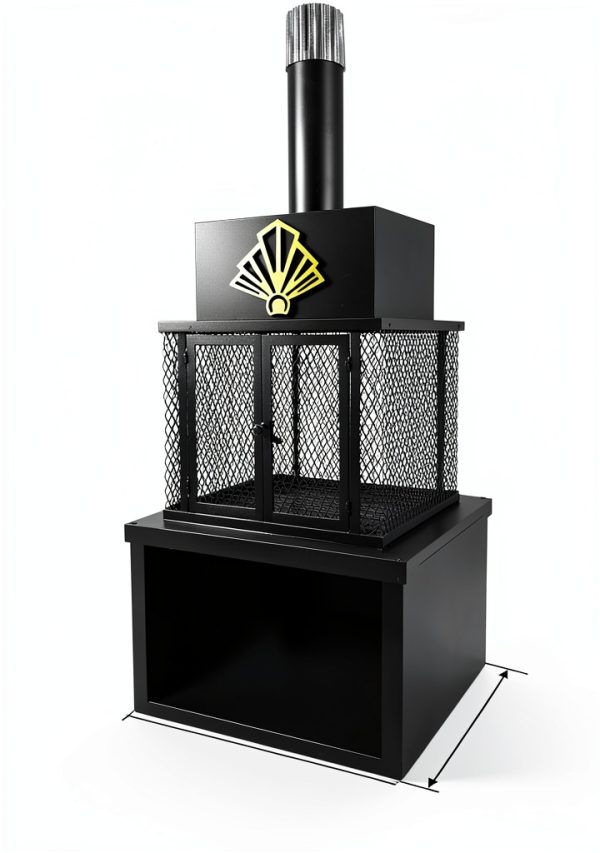 PikEtu Art Deco Fuel Powered Chiminea-8