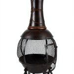 Patio Chiminea by Pavo, Durable Cast Iron, Perfect for-0