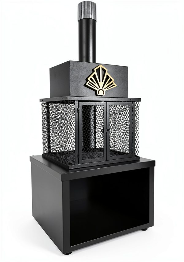 PikEtu Art Deco Fuel Powered Chiminea-4