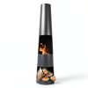 Sunnydaze Decor Black Steel Chiminea for Small Spaces-6
