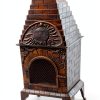 Deeco Cast Iron Chiminea Pizza Oven Triangular-4