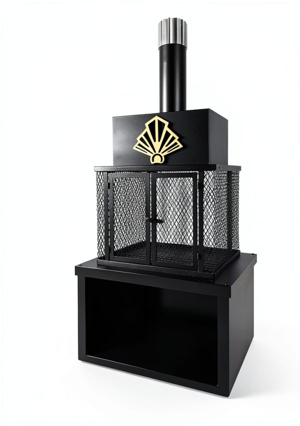 PikEtu Art Deco Fuel Powered Chiminea-3