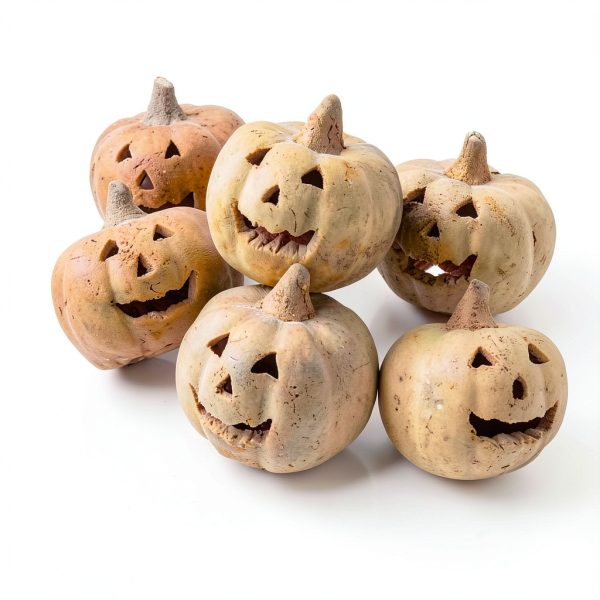 Pumpkin Fire Pit Ceramic Chimineas Yellow 5.1In by Pumpkin-2