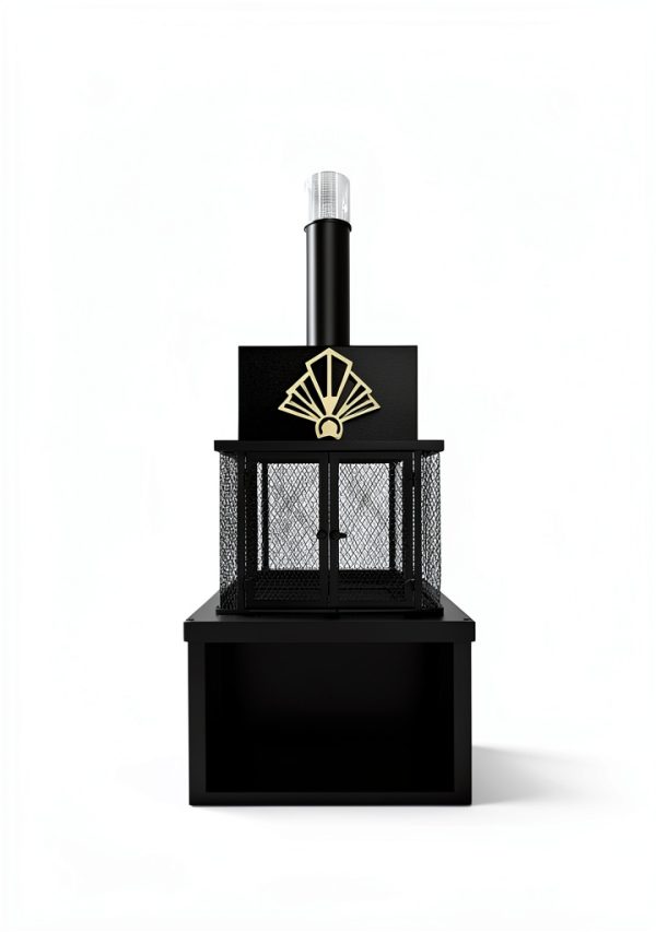 PikEtu Art Deco Fuel Powered Chiminea-0
