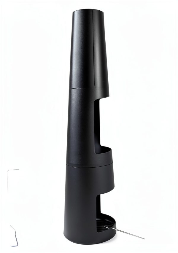 Sunnydaze Decor Black Steel Chiminea for Small Spaces-2