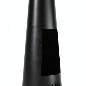 Esschert Design Modern Black Metal Chiminea Heater FF214-0