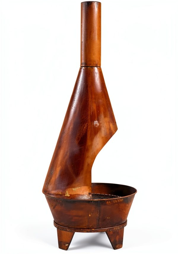 Sunnydaze Rustic Outdoor Chiminea Wood Fireplace Bronze RCM-LG799-7