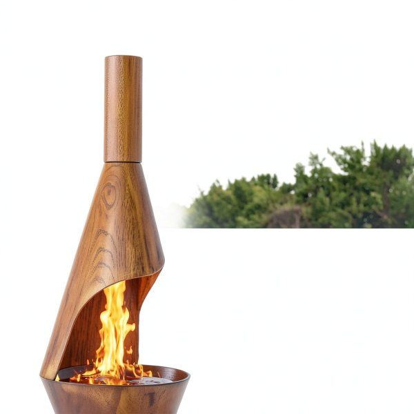Sunnydaze Rustic Outdoor Chiminea Wood Fireplace Bronze RCM-LG799-4