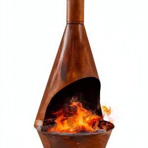 Sunnydaze Rustic Outdoor Chiminea Wood Fireplace Bronze RCM-LG799-0