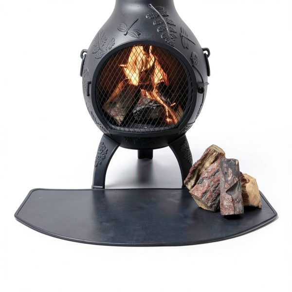 The Blue Rooster Fiberglass Neoprene Chiminea Pad 36x48 Black-2
