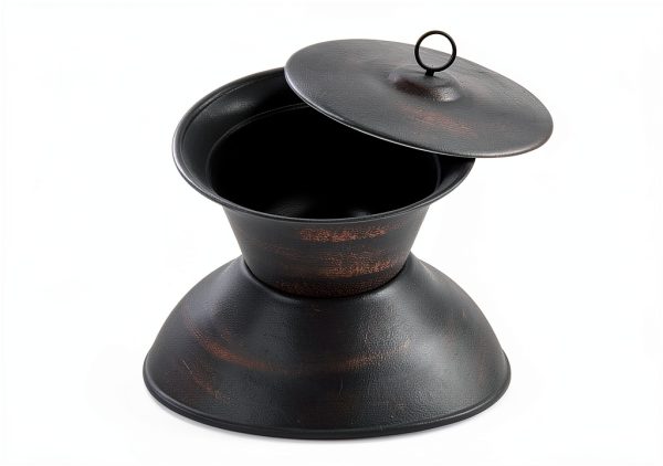 Cast Iron Chiminea B H G Bronze Finish with Nylon Cover 22.8"-2