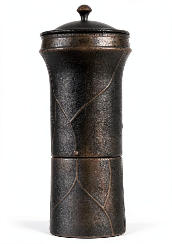 Kay Home Chimineas Brushed Bronze Round Wood Fireplace Model 30199-3