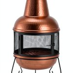 Chiminea Safavieh Wood Burning Outdoor Heater PIT1000A Copper Black-0