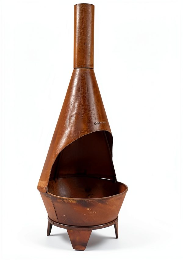 Sunnydaze Rustic Outdoor Chiminea Wood Fireplace Bronze RCM-LG799-5