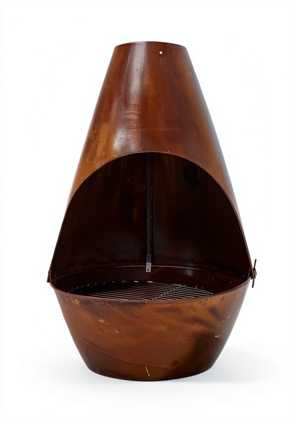 Sunnydaze Rustic Outdoor Chiminea Wood Fireplace Bronze RCM-LG799-2