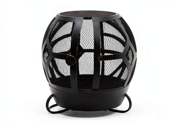 Cast Iron Chiminea B H G Bronze Finish with Nylon Cover 22.8"-1