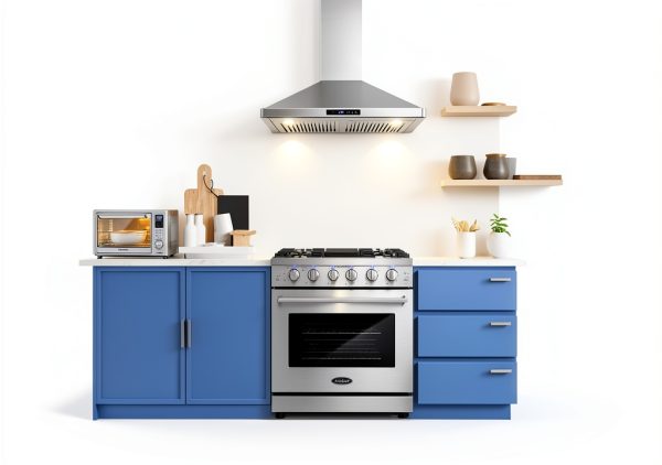 Cosmo 30 in Vista Collection 5 Burner Ceramic Glass Range 5 cu ft-3
