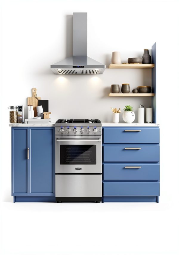 30 in Nebula Collection 5.0 cu ft Gas Range by COSMO Matte Black-2