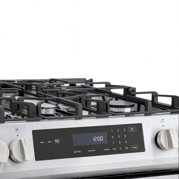 Kenmore 5.6 cu ft Front Control Gas Range Oven Chrome Racks-4