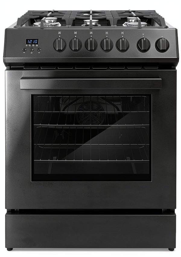 30 in Nebula Collection 5.0 cu ft Gas Range by COSMO Matte Black-0